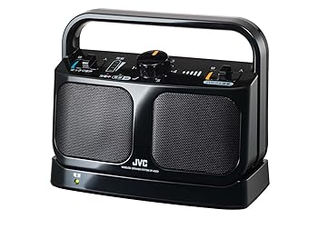 【中古】(良い)JVC SP-A850-B テレビ用ワイヤレススピーカー みみ楽シリーズ ブラック