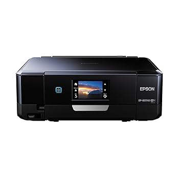 【中古】旧模範例 エプソン インクジェット練りあわせる機 Colorio EP-807AB 無線電話 有線 スマートフォンプリント Wi-Fi Direct 黒いこと