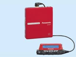 【中古】(好いたらしい)Panasonic 携帯型MD電気蓄音機 SJ-MJ77-R（赤いこと）※MDLP非相応う