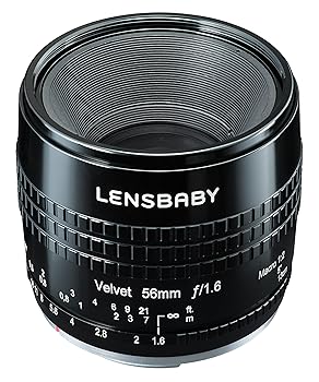 【中古】Lensbaby ソフトレンズ Velvet 56 56mm F1.6 ソニーαAマウント ブラック フルサイズ対応 860601