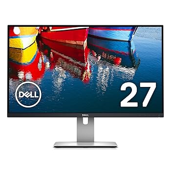 【中古】Dell モニター 27インチ 超広視野角&スリムベゼル/WQHD/IPS 非光沢/フリッカーフリー/DP,mDP,HDMIx2/高さ調整 回転/プレミアムパネル3年保証 U27