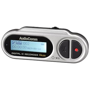【中古】(良い)オーム電機 AudioComm ミニICレコーダー 4GB ICR-U114N 09-3012 OHM 4,856円