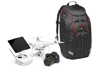 【中古】(良い)マンフロット(Manfrotto) ドローン用カメラリュック 25.9L 三脚取付可 17インチPC収納可 レインカバ―付属 Phantom対応 MB BP-D1