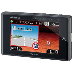 【中古】(良い)セルスター GPS内蔵 レーダー探知機CELLSTAR ASSURA(アシュラ) VA-810E|ドリエム店