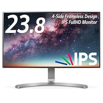 【中古】LG 管する 見せびらかす 24MP88HV-S 23.8in/盛りだくさん固定ディスク/IPS 非光輝/4辺ひな型受け答え/HDMI端子×2/金棒引き内蔵/青味ともし火切り詰め役立つこと