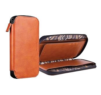 【中古】(良い）【VIVA MADRID】【RBTOWP-BWN55】スマートフォン汎用 PUレザーポーチ「Robusto Collection」/Otono Brun/5.5インチサイズまでのスマートフォンに｜ドリエム店