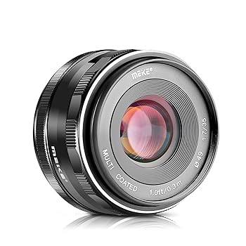 【中古】Meike MK-FX-35-1.7 35mm f 1.7 Large Aperture Manual Focus lens APS-C For Fujifilm Mirrorless cameras XT1 by Meike