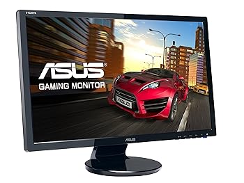 【中古】(良い)ASUSTek ゲーミングモニター24型 フルHDディスプレイ (応答速度1ms / HDMI DVI D-sub/スピーカー内蔵/VESA規格 / 3年保証) VE248HR