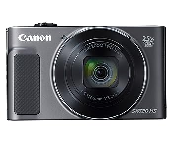 【中古】(好いたらしい）Canon コンパクトデジタルカメラ PowerShot SX620 HS 黒いこと 光学25倍望遠レンズ/Wi-Fi相応う PSSX620HSBK