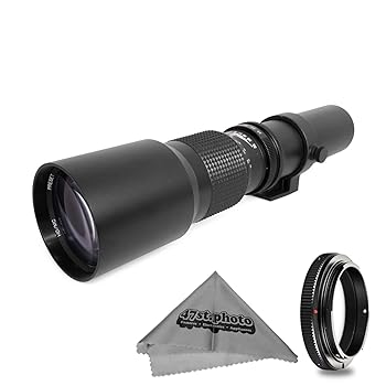 【中古】(良い）スーパー500mm 手動プリセット望遠ズームレンズ Panasonic Lumix DMC GM5 GH4 GM1 GX7 GF6 G6 GH3 G1 GH1 GF1 G10 G2 GH2 GF2ミラーレスデジタル