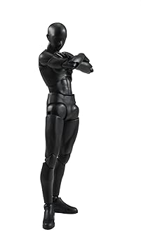 【中古】TAMASHII NATIONS S.H.フィギュアーツ ボディくん(Solid black Color Ver.) 約150mm ABS&PVC製 可動フィギュア｜ドリエム店