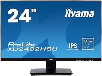 【中古】(似つかわしい）iiyama 管する 見せびらかす XU2492HSU-B1 (23.8in/盛りだくさん固定ディスク/IPS/ひな形受け答え/DisplayPort,HDMI,D-sub/3年引き受ける)