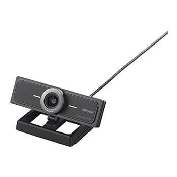 【中古】BUFFALO 200万画素WEBカメラ 広角120°マイク内蔵 ブラック BSW200MBK