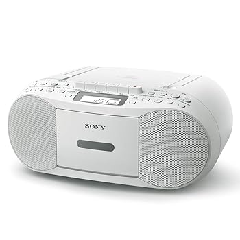 【中古】(良い）ソニー AUX CDラジカセ レコーダー CFD-S70 : FM/AM/ワイドFM対応 録音可能 ホワイト CFD-S70 W｜ドリエム店