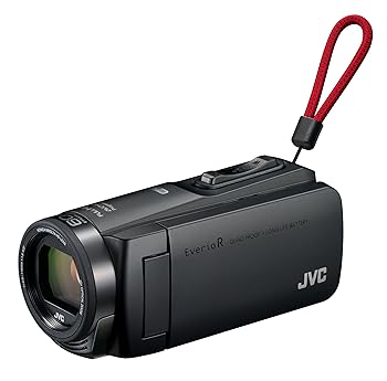 【中古】(良い）JVCKENWOOD JVC ビデオカメラ Everio R 防水 防塵 Wi-Fi 64GB マットブラック GZ-RX670-B