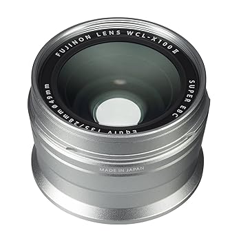 【中古】(良い）Fujifilm Fujinon 広角変換レンズ X100シリーズカメラ用 シルバー (WCL-X100 S II)