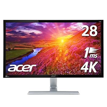 【中古】(良い）Acer 4K モニター ディスプレイ RT280Kbmjdpx 28インチ 3840x2160/TN/1ms/スピーカー内蔵/HDMI端子対応