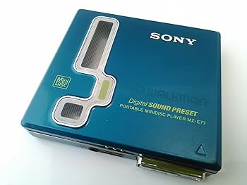 【中古】(好いたらしい）MZ-E77 青味 SONY 携帯型MD電気蓄音機