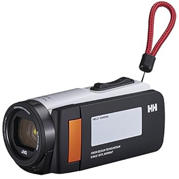 【中古】JVCKENWOOD HELLY HANSEN×JVC テレビカメラ Everio R 雨合羽 防塵 32GB ノース白いこと GZ-HH140-WB
