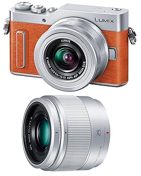 【中古】パナソニック ミラーレス一眼カメラ ルミックス GF10 ダブルレンズキット 標準ズームレンズ/単焦点レンズ付属 オレンジ DC-GF10W-D|ドリエム店