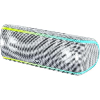 【中古】ソニー ワイヤレスポータブルスピーカー SRS-XB41 W : 雨合羽/防塵/防錆/Bluetooth/専用スマホアプリ相応う 書きもの役立つこと 2018年 / マイクロホン付き添い人/