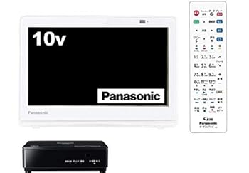 【中古】パナソニック 10V型 液晶 テレビ受像機 プライベート・ビエラ UN-10CT8-W 2018年青写真
