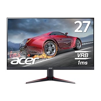 【中古】(似つかわしい)Acerゲーミングモニター VG270bmiix 27in/IPS/非光輝/1920×1080/16:9/250シーディー/ミニD-Sub 15いの一番・HDMI 1.4
