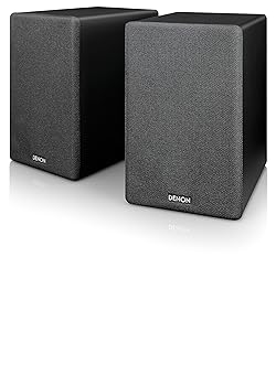 【中古】(良い)デノン Denon SC-N10 ブックシェルフスピーカー 2ウェイシステム ブラック SC-N10-BKEM
