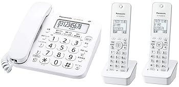 【中古】パナソニック RU・RU・RU デジタルコードレス電話 子機2台付き添い人 1.9GHz DECT標準尺度遣りくち 白いこと VE-GD26DW-W
