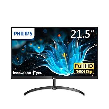 【中古】(良い)PHILIPS FHD 1080p モニター ディスプレイ 221E9/11 (21.5インチ/IPS/スリムベゼル/HDMI×2/5年保証)
