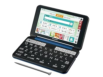 【中古】シャープ カラー電子辞書 Brain 高校生モデル ネイビー系 2019年春モデル PW-SH6-K