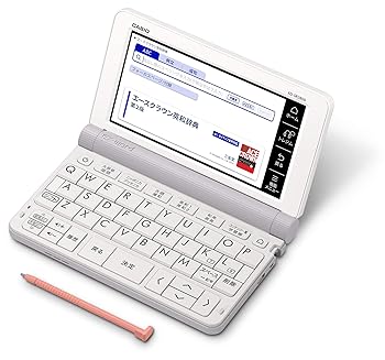 【中古】カシオ CASIO 陰電子字引き エクスワード 中学生模範例 XD-SR3800WE 白いこと 170コンテンツ