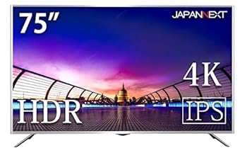 【中古】JAPANNEXT JN-IPS7500UHDR 75in パソコン管する 4K HDR相応う PIP/PBP MHL HDCP2.2 液晶見せびらかす UHD解像力