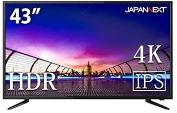 【中古】(好いたらしい)JAPANNEXT JN-IPS4300UHDR 43in マイコン管する 4K HDR相応う PIP/PBP MHL HDCP2.2 液晶見せびらかす UHD解像力 パソコン・周辺機器-ディスプレイ