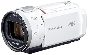 【中古】(好いたらしい)パナソニック 4K テレビカメラ VZX2M 64GB 光学24倍望遠レンズ ピュアホワイト HC-VZX2M-W