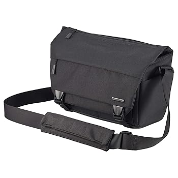 【中古】(良い)ハクバ HAKUBA カメラバッグ プラスシェル シティ04 メッセンジャー M 天面からクイックアクセス ブラック SP-CT04-MBMBK