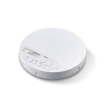 【中古】(良い)エレコム ポータブルCDプレーヤー リモコン付属 有線&Bluetooth対応 ホワイト