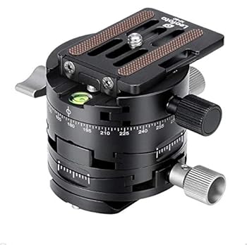 【中古】(良い)Leofoto G2 ギア雲台 レオフォト 精密調整 ギア雲台 耐荷重量 20kg UNC 3/8″-16 三脚取付ネジ NP-60 付属プレート 高精度カメラ用雲台