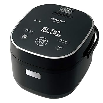 【中古】シャープ 炊飯器 KS-CF05B-B 3合 一人暮らし マイコン パン調理機能 ブラック|ドリエム店