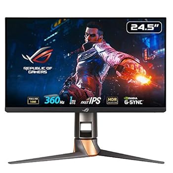 【中古】(良い)ASUS ゲーミングモニター 360Hz 24.5インチ モニター IPS FHD 1ms HDMI 2.0 DisplayPort 1.4 ヘッドホン出力 ROG SWIFT PG259QN|ドリエム店