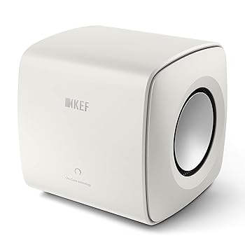 【中古】KEF KC62 サブウーファー / 1,000ワット / 社会階級Dアンプリファイアー積み上げる / 6.5inフォースキャンセリングドライブユニット / 白いこと white