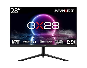 【中古】JAPANNEXT 「GX28」28型HDMI2.1 4K(3840 x 2160) 144Hz 液晶モニター JN-280IPS144UHDR-C65W USB-C|ドリエム店