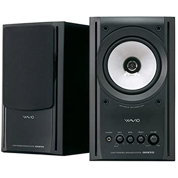 【中古】ONKYO WAVIO 77monitorアンプ内蔵スピーカー 15W+15W GX-77M(B) /ブラック