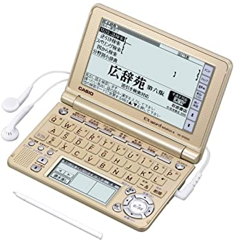 【中古】CASIO Ex-word 電子辞書 XD-SF6200RG リッチゴールド 音声対応 100コンテンツ 多辞書総合モデル 5.3型液晶クイックパレット付き 限定カラー