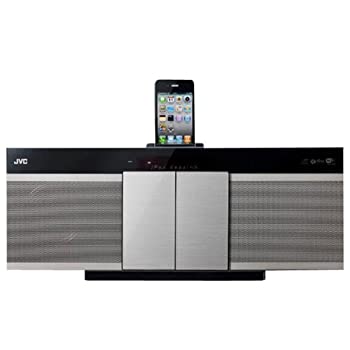 【中古】優勝者 JVC AirPlay相応う iPod/iPhoneドック積み上げるコンパクトコンポーネントシステム(しろがね色)Victor NX-NT70-S