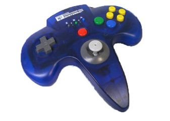 【中古】(非常に良い)ホリコマンダー64クリアブルー N64