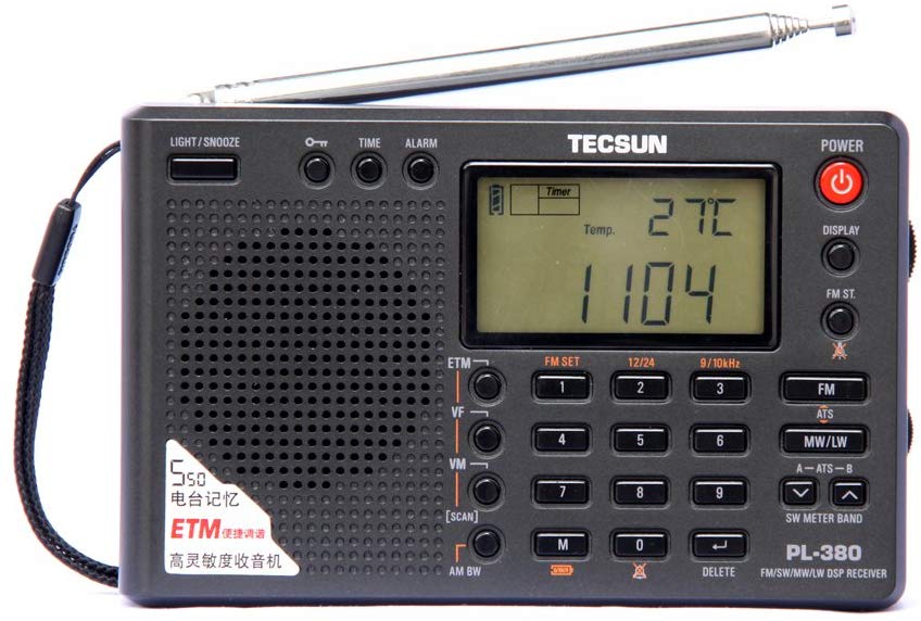 【中古】PL-380オールバンド・デジタル・ラジオ　TECSUN　DSP処理（色：ブラック）【日本語説明書】 11,891円