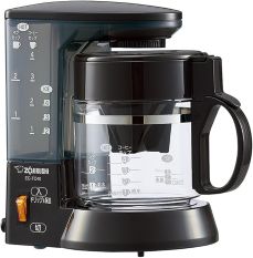 【中古】(非常に良い)象印 コーヒーメーカー 4杯用 ガラス容器 水タンク固定式 ペーパーフィルター 珈琲通 0.54L ブラウン EC-TC40-TA｜ドリエム店