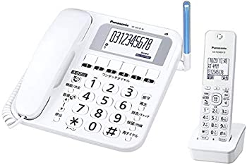 【中古】(非常に良い)パナソニック コードレス電話機(子機1台付き) ホワイト