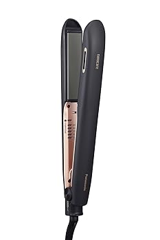 【中古】(非常に良い)パナソニック ストレートヘアアイロン ナノイー搭載 ナノケア 海外対応 黒 EH-HS99-K｜ドリエム店